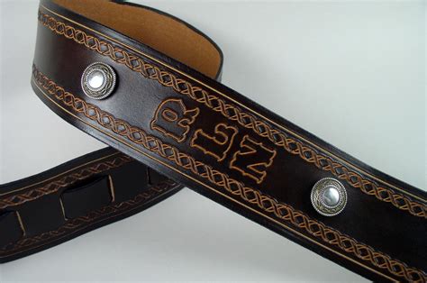 Custom Leather Guitar Straps - Personalized Guitar Straps