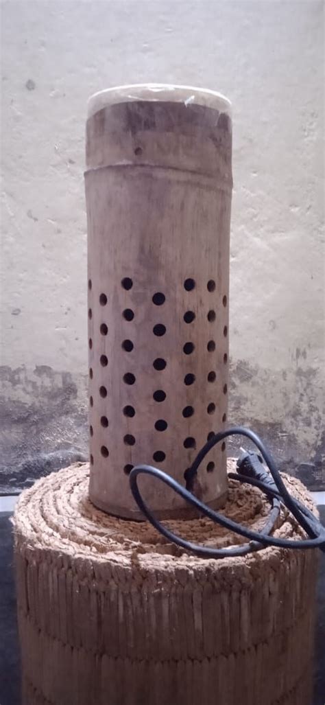 Bamboo based air purifier made by Tojo Kshetrimayum, a beneficiary of ...