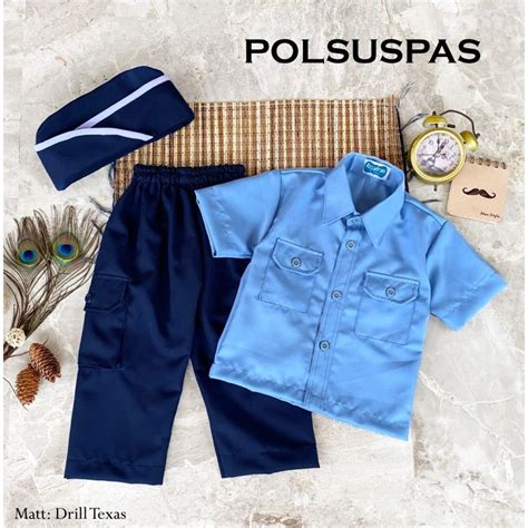 Jual SERAGAM PROFESI ANAK POLSUSPAS | BAJU PROFESI POLSUSPAS | KOSTUM ...