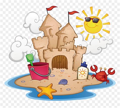 Beach Sand Castle Clipart, HD Png Download - vhv