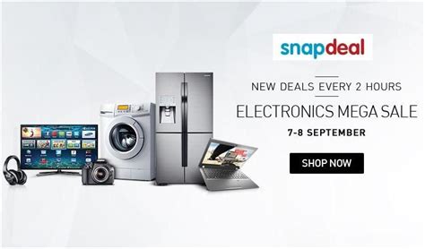 New Deals Every 2 Hours Electronics Mega Sale 7 - 8 September ...