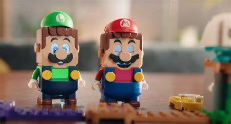 The Lego Luigi toy interacts with Lego Mario in a two-player mode | VGC