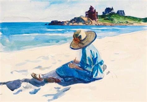 Edward Hopper (Nyack, 22 luglio 1882 – Manhattan, 15 maggio 1967) - Jo sketching at Good Harbor ...