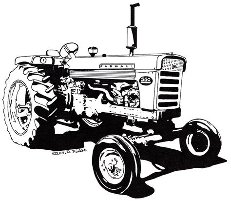 International Tractor Drawing