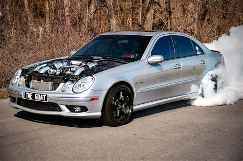 2005 Mercedes-Benz E55 AMG 7 speed 1/4 mile Drag Racing timeslip specs ...