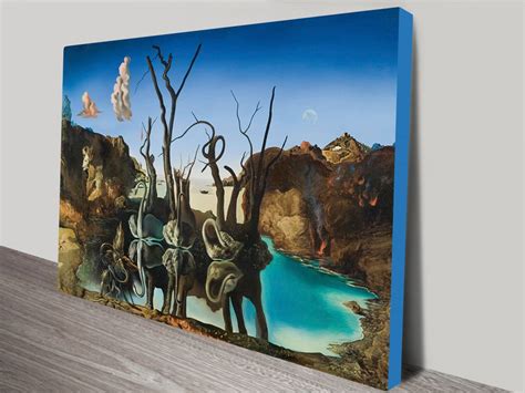 Swans Reflecting Elephants Dali Art Print | Blue Horizon Prints Australia