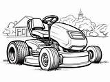 Lawn Mower Coloring Page For Adults  Free Printable sketch template