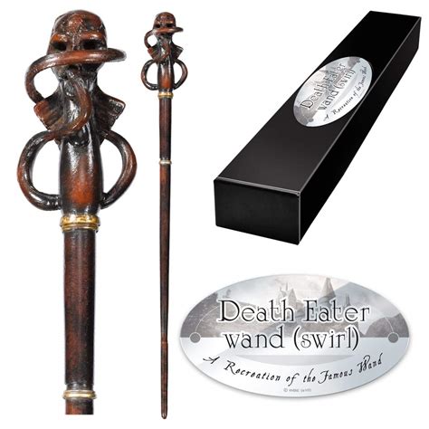 Buy The Noble Collection - Death Eater Swirl Character Wand - 14in (35cm) Wizarding World Wand ...