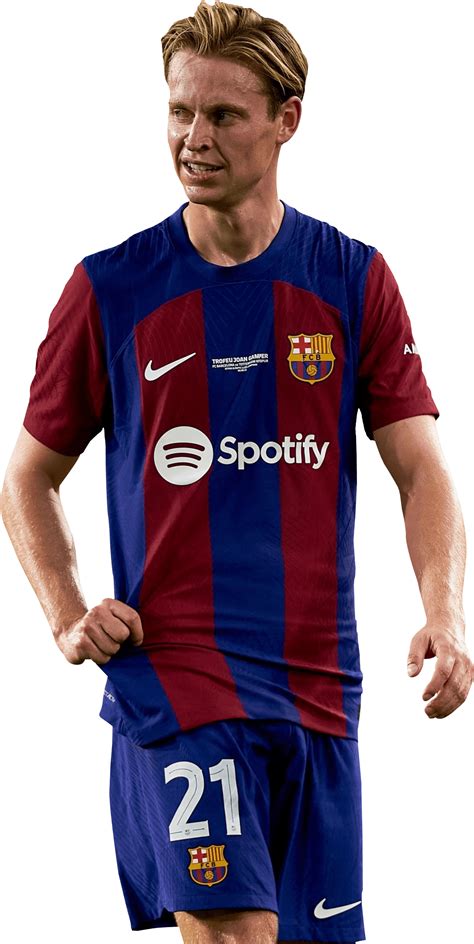 Frenkie de Jong Barcelona football render - FootyRenders