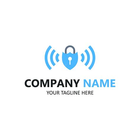 Premium Vector | Lock logo security company illustration