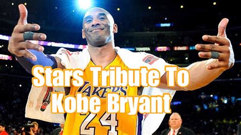 Stars Tribute To Kobe Bryant l LA Lakers - YouTube