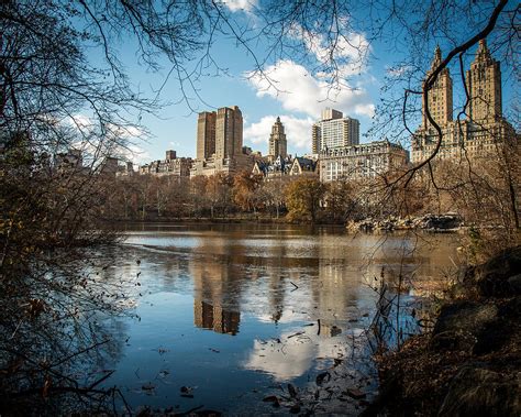 Skyline from Central Park in New York City of the upper west side Photograph by William ...