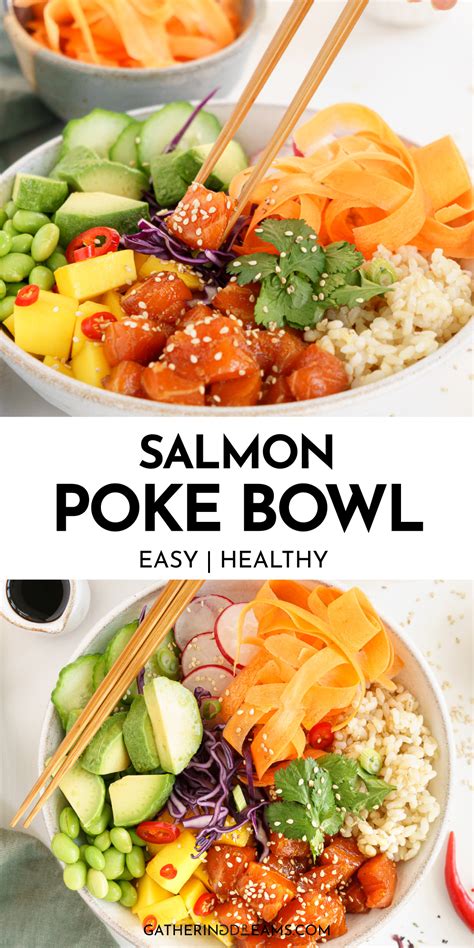 Salmon Poke Bowl - Gathering Dreams