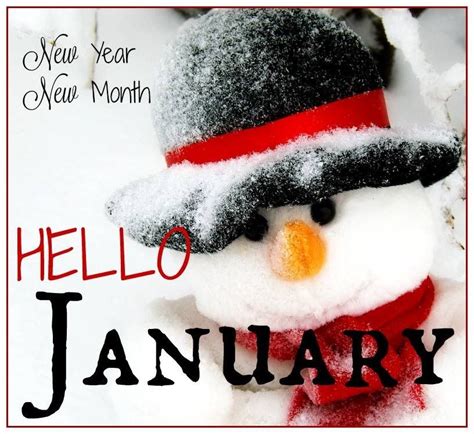 January - Hello January | Hello january, Birthday month quotes, New month