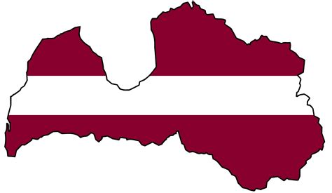 Latvia Flag Map • Mapsof.net