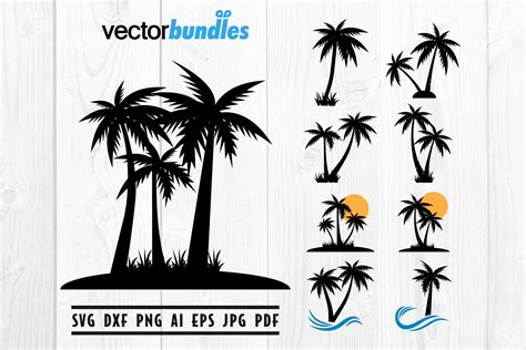 Palm Tree Clip Art Svg, Cut File Svg