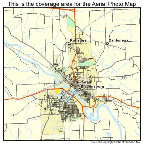 Aerial Photography Map of Ottumwa, IA Iowa