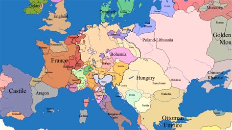 Map Of Europe 1000 Ad - Maping Resources