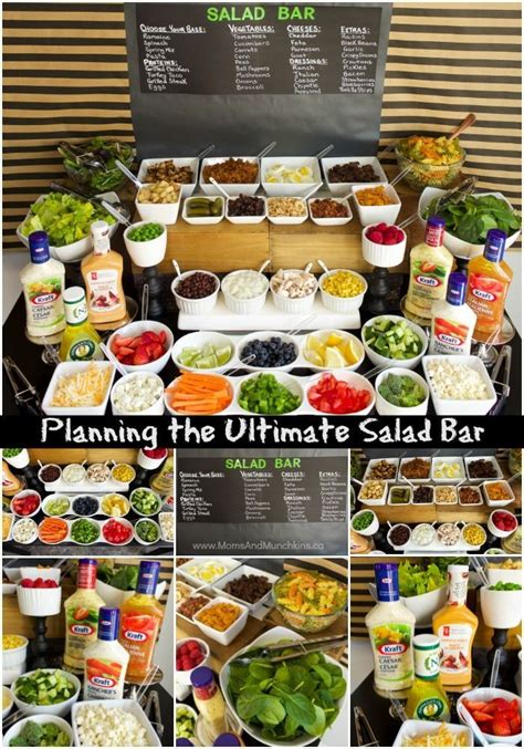 Ultimate Salad Bar - Foods to Serve - Moms & Munchkins | Salad bar ...