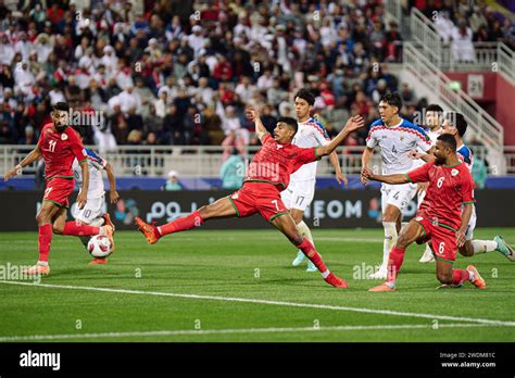 Doha, Qatar. 22 January, 2024. OMAN VS THAILAND ：Group F - AFC Asian Cup Qatar at Abdullah Bin ...