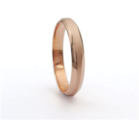 Thin Rose Gold Wedding Band Solid Gold Wedding Ring Fine Jewelry Minimalist Band - Etsy