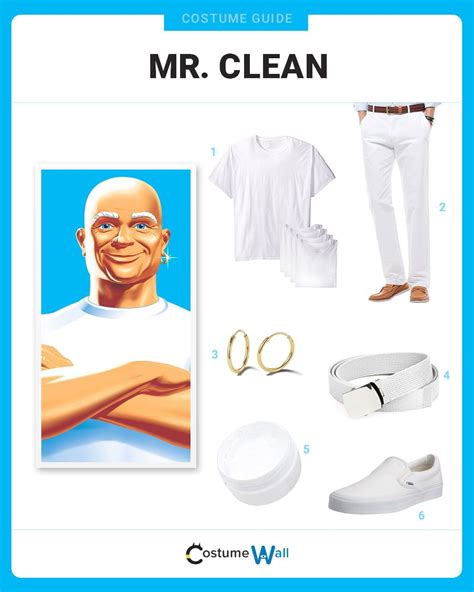 Dress Like Mr. Clean Costume | Halloween and Cosplay Guides