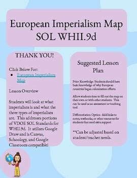 European Imperialism Map by Rachel Jacobsen | TPT