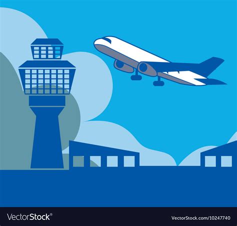 Airport Cartoon Background