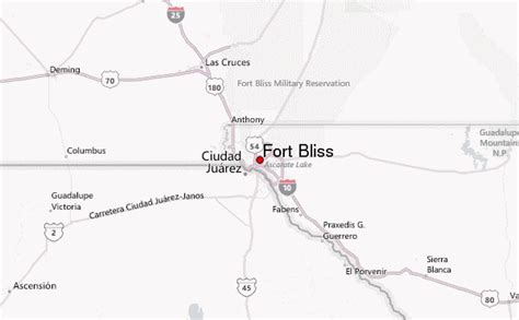 Fort Bliss Strip Map