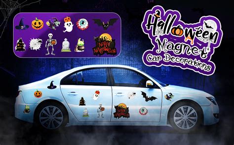 Amazon.com: 12 Pcs Halloween Magnet Fridge Car Magnets Pumpkin Ghost Refrigerator Decoration ...