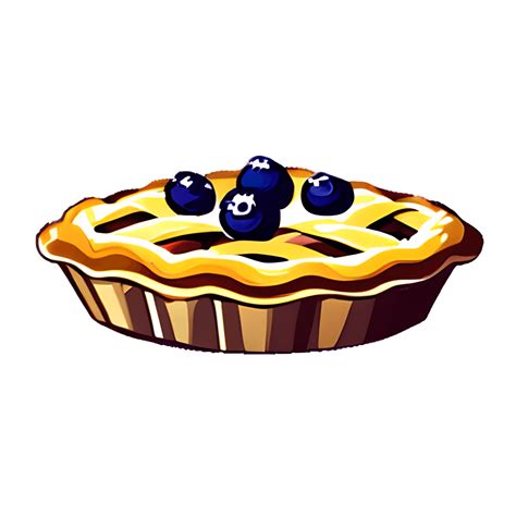 Blueberry Pie Slice Clipart · Creative Fabrica