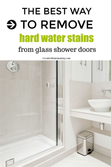 Removing Hard Water Stains and Hard Water Deposits on Glass Shower Doors | Shower cleaning hacks ...