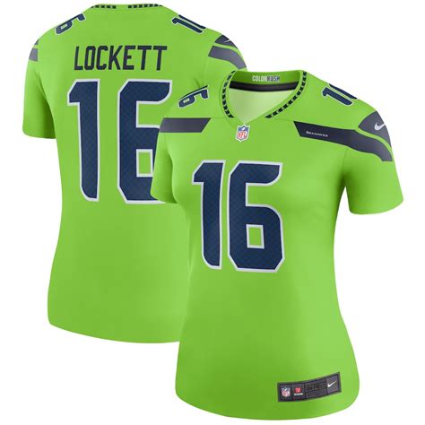 Women's Nike Tyler Lockett Neon Green Seattle Seahawks Color Rush ...