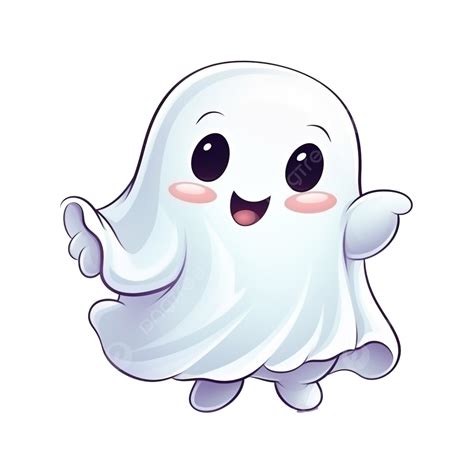 Funny Cartoon Style Ghost, Character To Celebrate Halloween, Funny ...