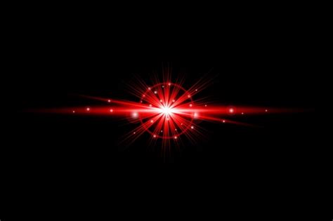 Premium Vector | Red light transparent background