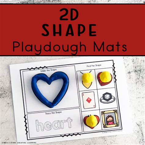 Shape Playdough Mats - Simple Living. Creative Learning