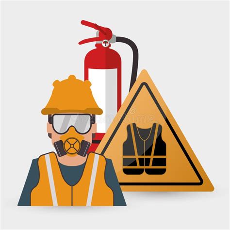 Safety at work icon design stock vector. Illustration of security - 66544615