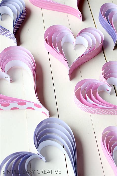 Paper Crafts: How to make Paper Hearts - Hoosier Homemade