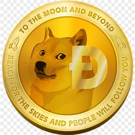 To The Moon Dogecoin Golden Coin PNG | Citypng