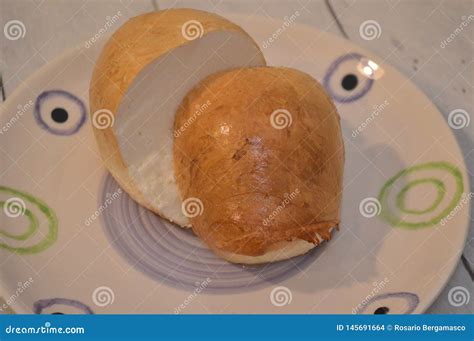 Provola Smoked Italian Buffalo Cheese Food Stock Photo - Image of food ...