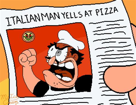 Angry man yells at pizza | Pizza Tower | Know Your Meme