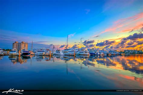 West Palm Beach City Sunrise Palm Beach Marina | HDR Photography by Captain Kimo