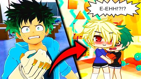 Deku Get's His FIRST KISS in Gacha Life (BakuDeku) - YouTube