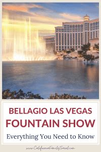 Bellagio Fountain Show - California Family Travel