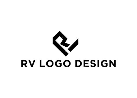 Premium Vector | Rv logo design vector illustration