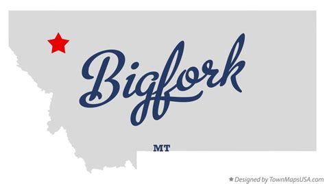 Map of Bigfork, MT, Montana