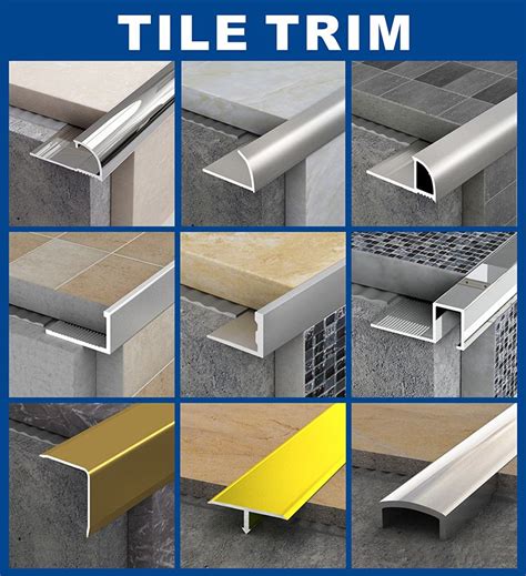 Ceramic Tile Trim Shapes - peel and stick floor tile