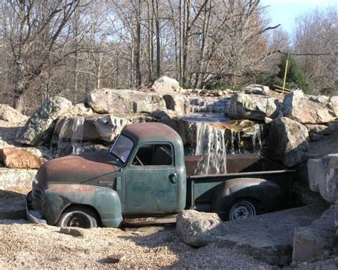 How did they manage to park here? Old Cars, Yard Art, Car Parts, Garden ...