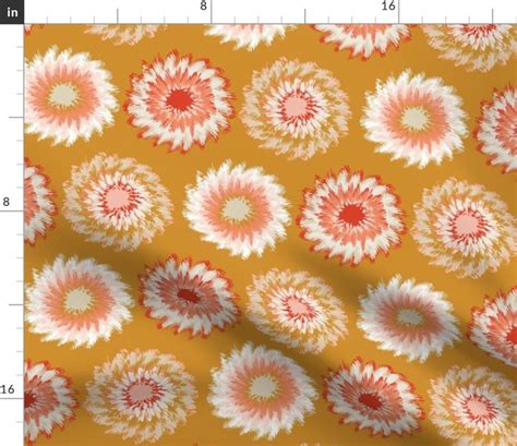 Colorful fabrics digitally printed by Spoonflower - Tie-Dye Flowers Yellow | Dye flowers ...