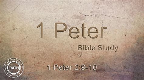 1 Peter 2:9-10 "A New Identity and New Purpose" - Faith Lutheran Church, Wesley Chapel